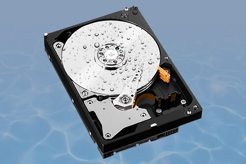 Disques durs endommagés par l'eau