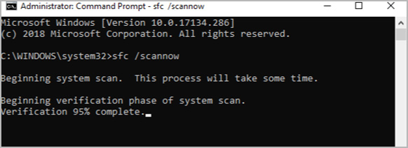 Type : sfc / scannow