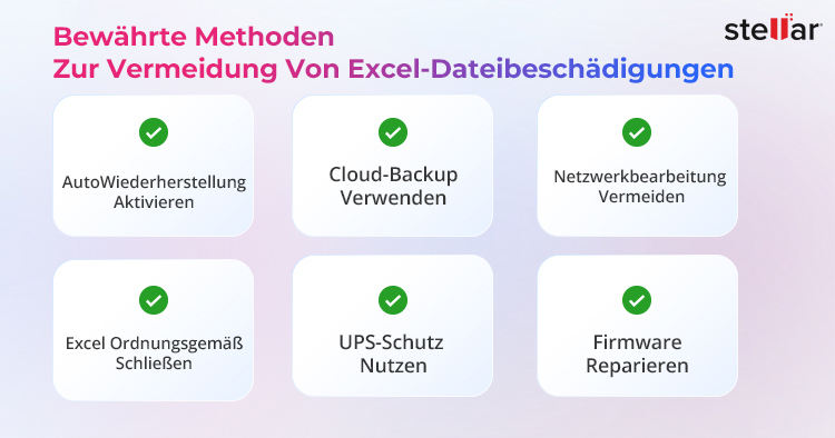 Ursachen für beschädigte Excel-Dateien