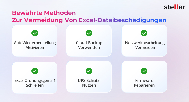 Ursachen für beschädigte Excel-Dateien